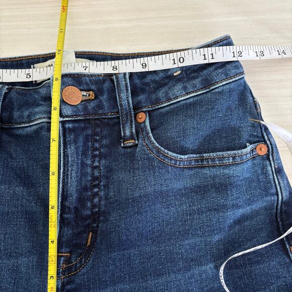 Madewell Curvy Kick Out Crop Jeans size 25 Flare Mid Rise Colleton Wash nn498 - Picture 10 of 13